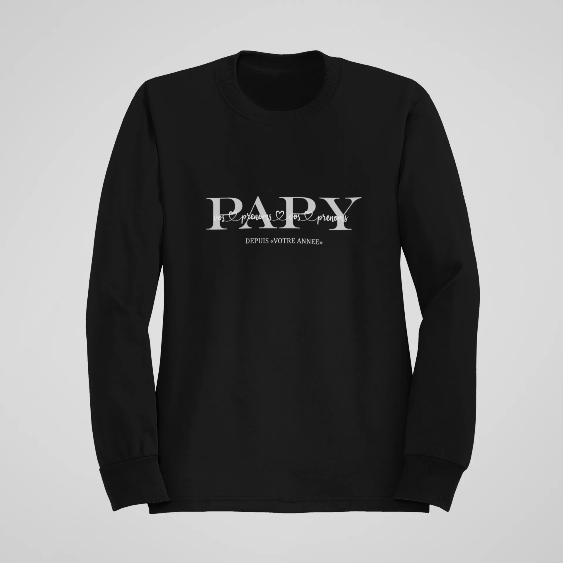 Sweat Papy Mamie « Depuis + Prénoms »